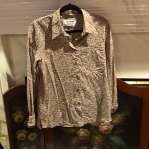 Tilley Endurables x Liberty of London ditsy vintage button down shirt Sz M